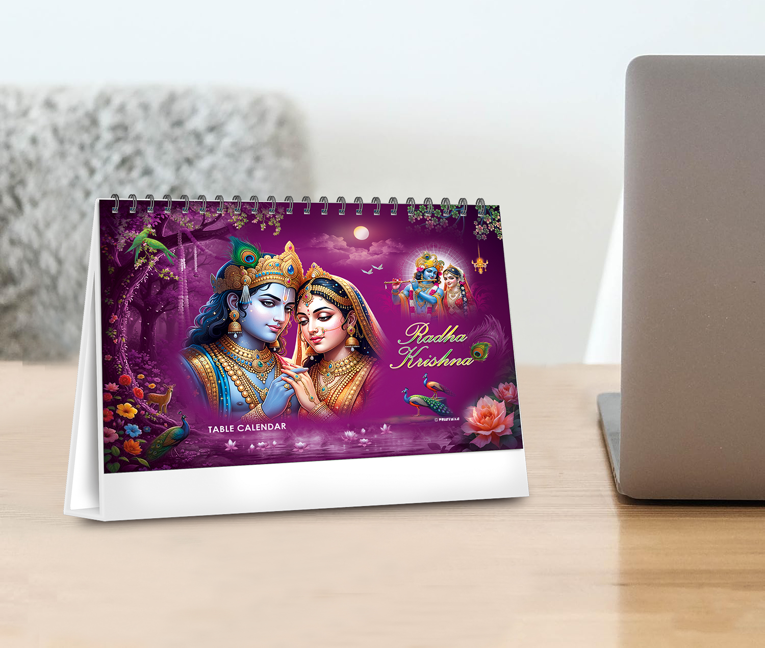 Radha Krishna Religious Table Calendar